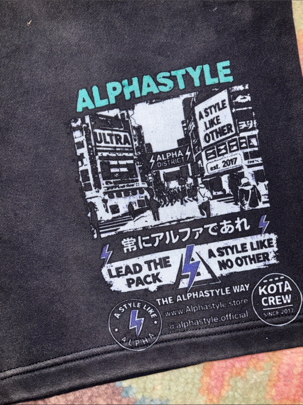 MENS ALPHASTYLE MANOD SWEATSHORT - Picture 5 of 8